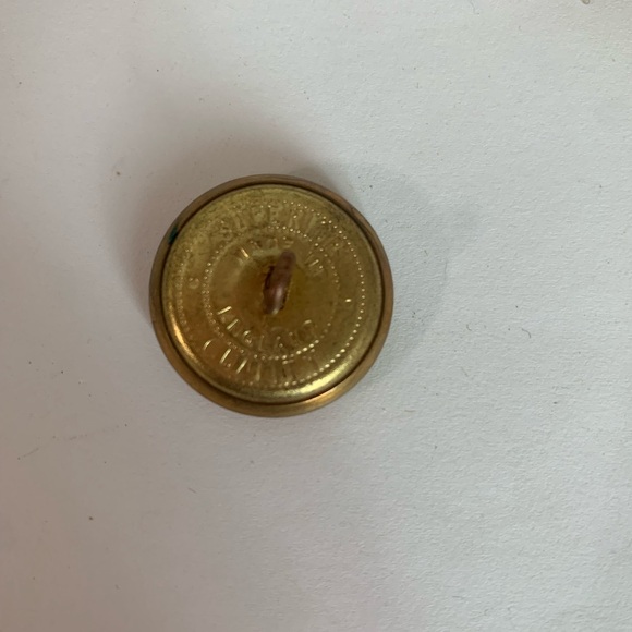 Vintage Illinois State Seal Military Police Uniform Brass Buttons Set Of 24 - Picture 3 of 4